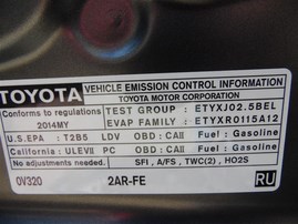 2014 Toyota Camry SE Gray 2.5L AT #Z23182
